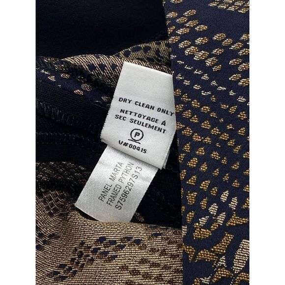 Diane Von Furstenberg DVF Marta Framed Pencil Skirt Python Knee Length Size 10 - Picture 6 of 7